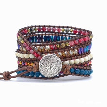 Load image into Gallery viewer, Imperial Jasper &amp; Apatite Wrap Bracelet
