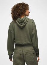 Load image into Gallery viewer, Cozy Up Crop Hoodie Rye Green Heather
