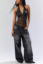 Load image into Gallery viewer, Halter Printed Backless Tank

