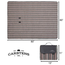 Load image into Gallery viewer, Saddle Stripe Woven Picnic Blanket
