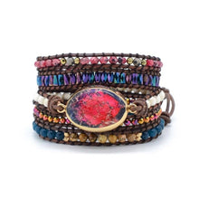 Load image into Gallery viewer, Imperial Jasper &amp; Apatite Wrap Bracelet
