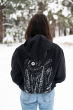 Load image into Gallery viewer, Winter forest Unisex Hoodie Black
