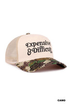 Load image into Gallery viewer, Expensive &amp; Difficult Two Tone Mesh Snapback Hat
