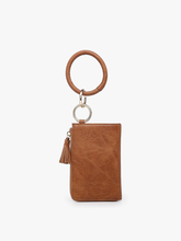Load image into Gallery viewer, Liv Bangle Wristlet/Wallet: Brown
