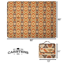 Load image into Gallery viewer, Aztec Printed Stripe Picnic Blanket
