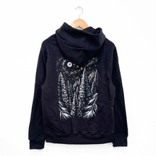 Load image into Gallery viewer, Winter forest Unisex Hoodie Black
