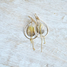 Load image into Gallery viewer, Blacklip Shell Teardrop Earrings
