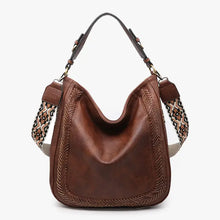 Load image into Gallery viewer, Aris Whipstitch Brown Purse
