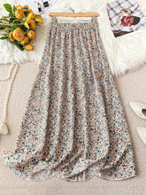 Load image into Gallery viewer, High Waist Slim Floral Maxi Skirt
