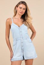 Load image into Gallery viewer, Naia Denim Romper Saltwater Denim Wash

