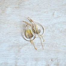 Load image into Gallery viewer, Blacklip Shell Teardrop Earrings
