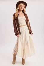 Load image into Gallery viewer, Wild Grace Lace Maxi Skirt Black
