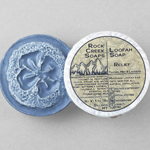 Load image into Gallery viewer, Relief Loofah Soap | Peppermint, Lavender &amp; Tea tree Essenti
