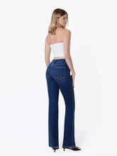 Load image into Gallery viewer, HIGH RISE TROUSER FOLD CREASED BOOTCUT JEANS

