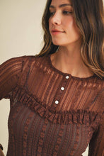 Load image into Gallery viewer, Rustic Romance Henley
