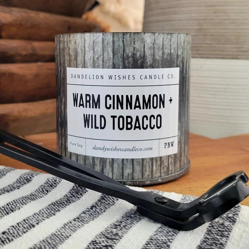 Warm Cinnamon & Wild Tobacco Candle