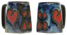 Load image into Gallery viewer, Mara Stoneware Hearts Square Mug

