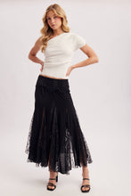 Load image into Gallery viewer, Wild Grace Lace Maxi Skirt Black
