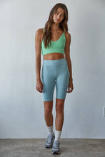 Load image into Gallery viewer, Seamless Ribbed Triangle Chest Spaghetti Strap Brami
