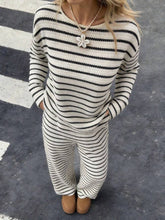 Load image into Gallery viewer, Stripe Knit Lounge Set
