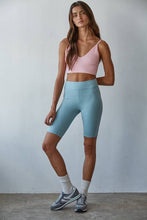 Load image into Gallery viewer, Seamless Ribbed Triangle Chest Spaghetti Strap Brami
