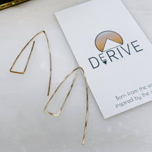 Load image into Gallery viewer, Triangle Threader Earrings
