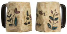 Load image into Gallery viewer, Mara Stoneware Wild Flowers Square Mug
