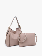 Load image into Gallery viewer, Alexa Faux Canvas Hobo Bag
