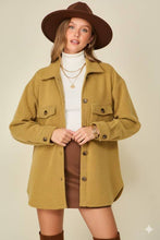 Load image into Gallery viewer, Cozy Creek Shacket Mustard
