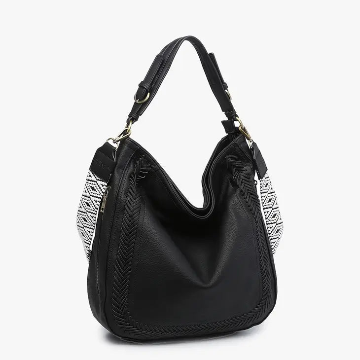 Aris Whipstitch Black Purse