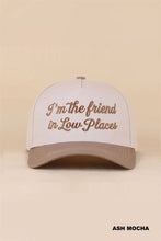 Load image into Gallery viewer, I'm The Friend In Low Places Two Tone Snapback Hat
