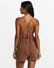 Load image into Gallery viewer, On Vacay Romper Cover Up Toasted Coconut
