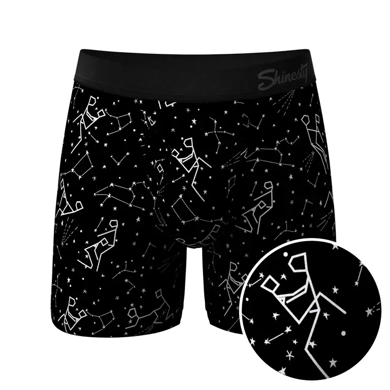 The Big Bang Glow In The Dark Constellation Ball Hammock® Pouch Underwear With Fly