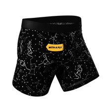 Load image into Gallery viewer, The Big Bang Glow In The Dark Constellation Ball Hammock® Pouch Underwear With Fly
