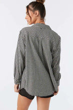 Load image into Gallery viewer, LOGAN FLANNEL TOP Black
