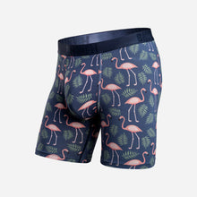 Load image into Gallery viewer, CLASSIC BOXER BRIEF: FLAMINGOS NAVY
