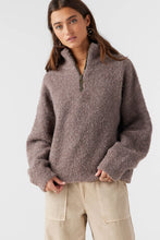 Load image into Gallery viewer, GEORGIANA MOCKNECK HALF-ZIP SWEATER DEEP TAUPE
