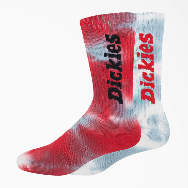Tie-Dye Crew Socks 2-Pack 3 color ways