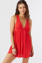 Load image into Gallery viewer, SALTWATER SOLIDS SARAH TUNIC SWIM COVER-UP Red
