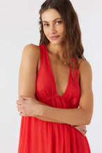 Load image into Gallery viewer, SALTWATER SOLIDS SARAH TUNIC SWIM COVER-UP Red
