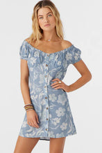 Load image into Gallery viewer, ELLISON EMILIA FLORAL OFF-THE-SHOULDER MINI DRESS Infinity
