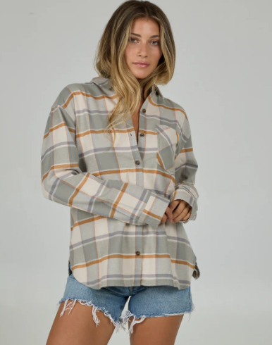 Shore Break Flannel - Clay Grey