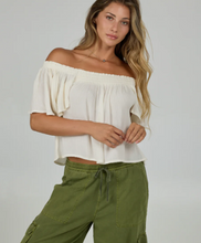 Load image into Gallery viewer, High Tide Short Sleeve Top - Off White
