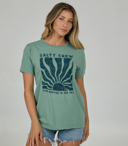 Perfect Set Boyfriend Tee - Sage