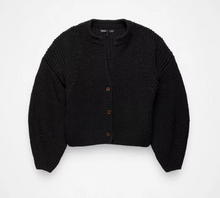 Load image into Gallery viewer, Sunday River Short Cardigan Black
