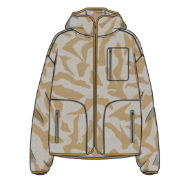 Tuff Fluff Full Zip Dijon