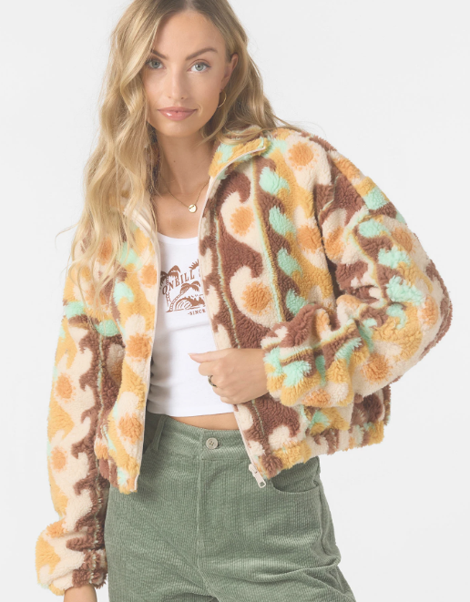 CORDIN JACQUARD JACKET WARM OCHRE