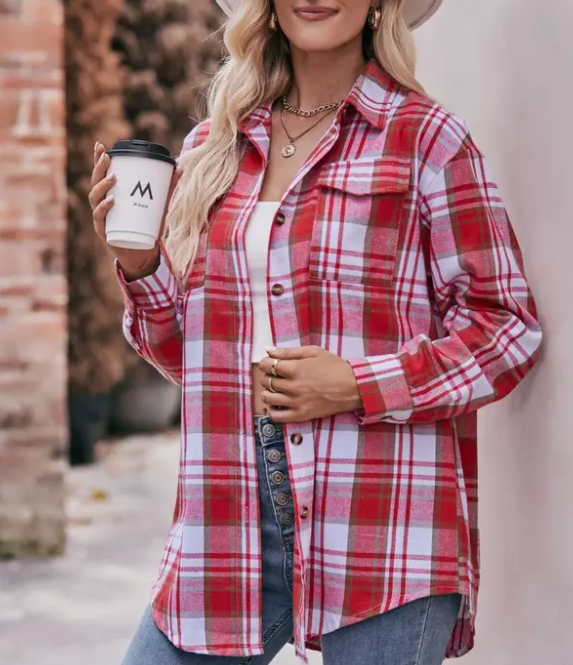Campfire Oversized Plaid Shirt