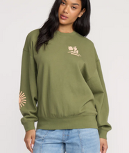 Load image into Gallery viewer, Sun Wave Livin Kendal Crewneck Sweatshirt Luv Army
