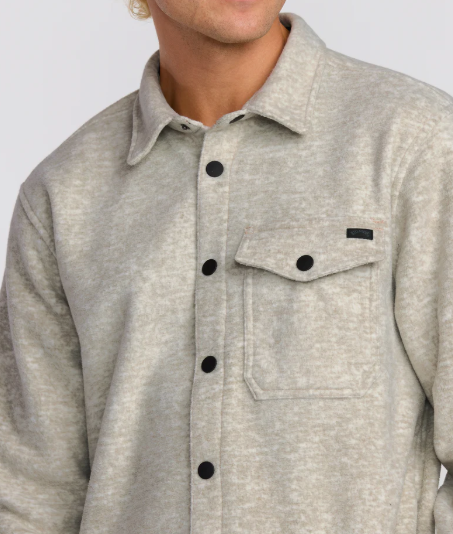 Furnace Long Sleeve Flannel Shirt Gravel